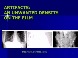 ARTIFACTS: AN UNWANTED DENSITY ON THE FILM