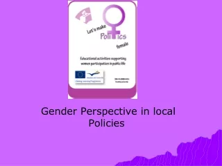Gender Perspective in local Policies