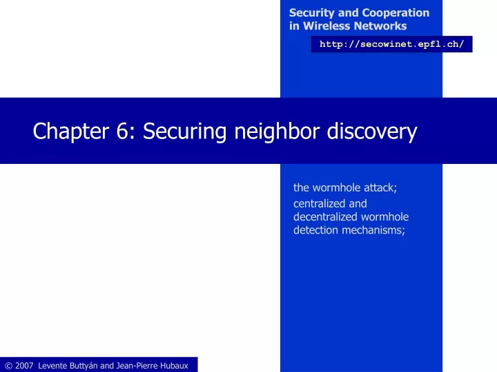 chapter 6 securing neighbor discovery