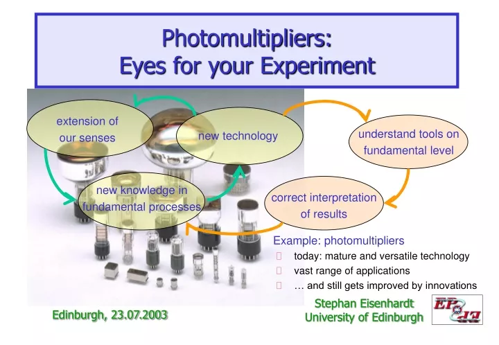photomultipliers eyes for your experiment