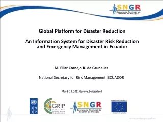 Global Platform for Disaster Reduction An Information System for Disaster Risk Reduction