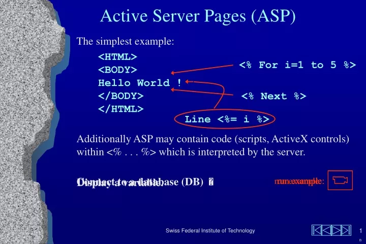 asp simplest example