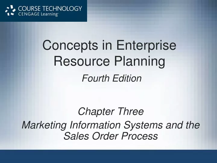 concepts in enterprise resource planning fourth edition