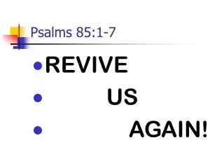 Psalms 85:1-7