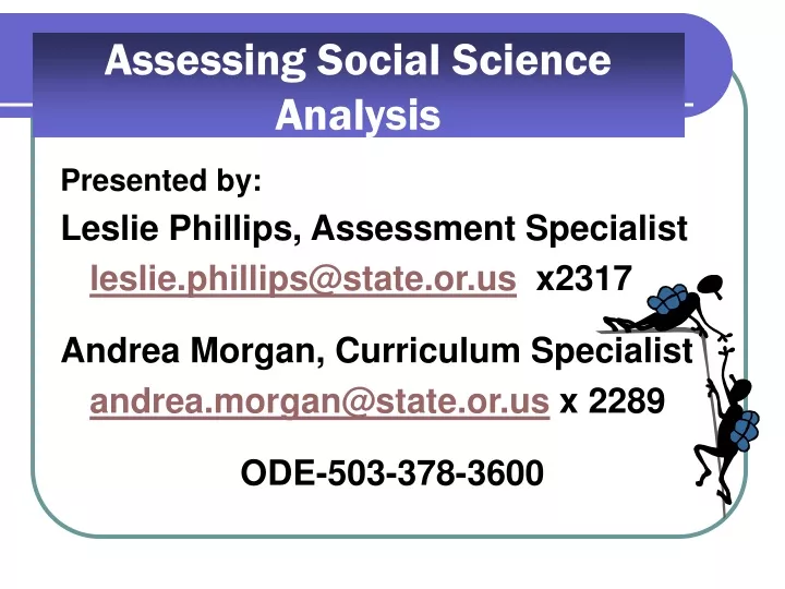 assessing social science analysis