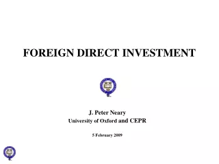 FOREIGN DIRECT INVESTMENT