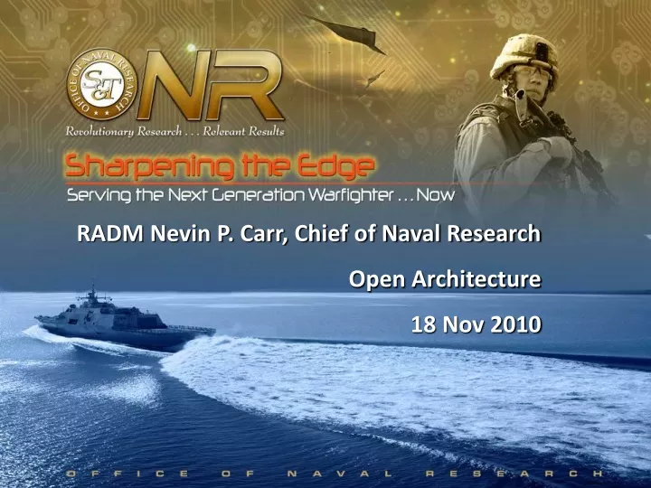 radm nevin p carr chief of naval research open
