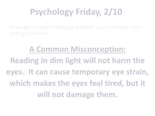 Psychology Friday, 2/10