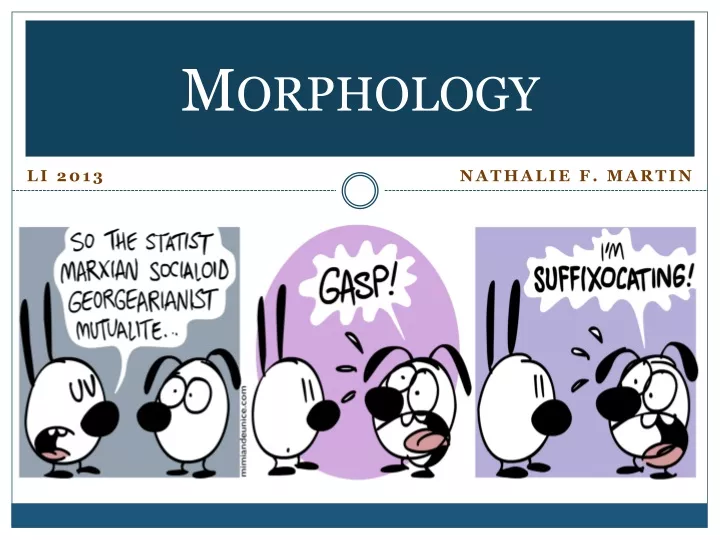 morphology