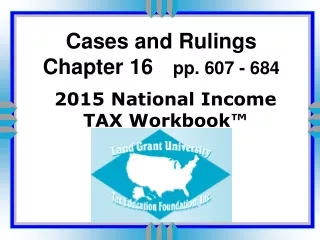 Cases and Rulings Chapter 16 pp. 607 - 684