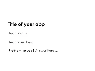 Title of your app