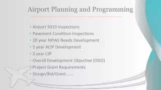 Airport Planning and Programming