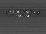 FUTURE TENSES IN ENGLISH - slide 1