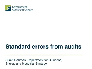 Standard errors from audits