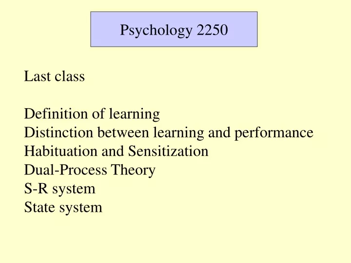 psychology 2250