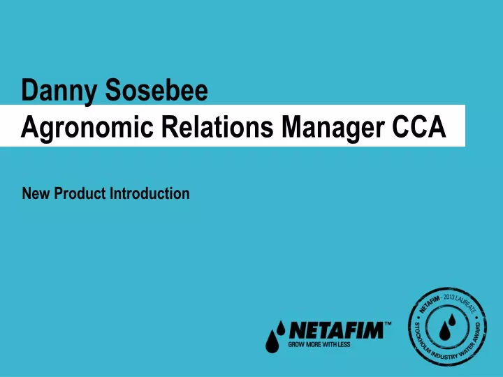 danny sosebee agronomic relations manager cca