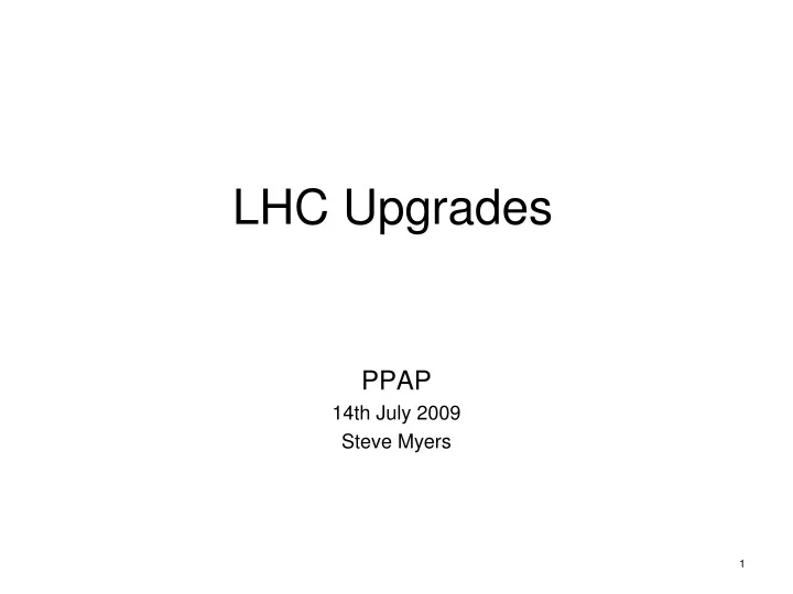 lhc upgrades