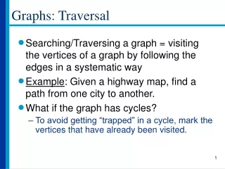 Graphs: Traversal