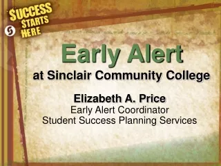 Early Alert at Sinclair Community College