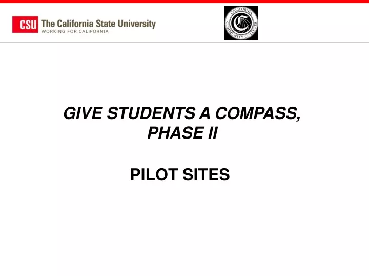 give students a compass phase ii