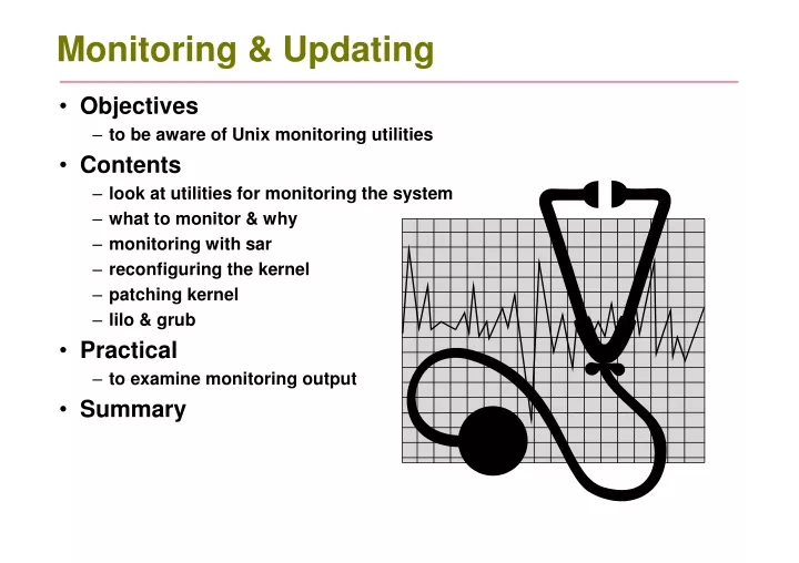 monitoring updating