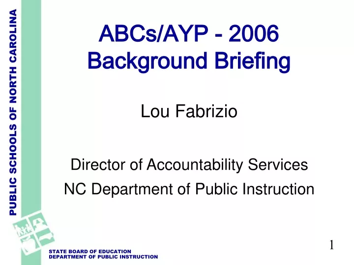 abcs ayp 2006 background briefing