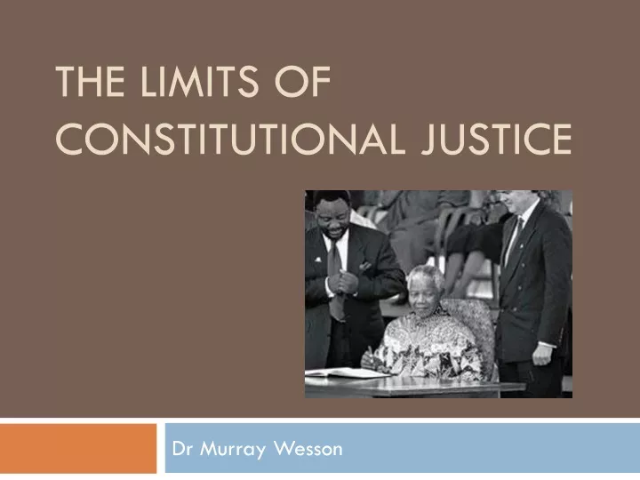 the limits of constitutional justice