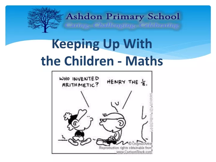 keeping up with the children maths