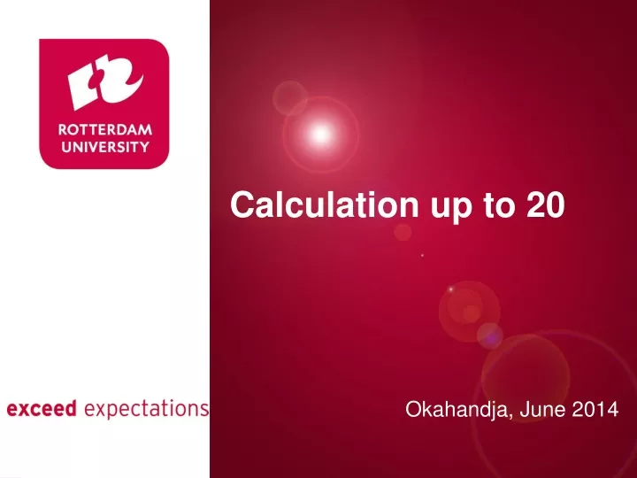 calculation up to 20