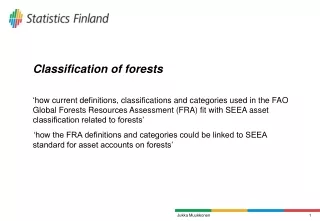 Classification of forests
