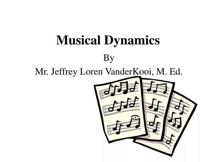 musical dynamics