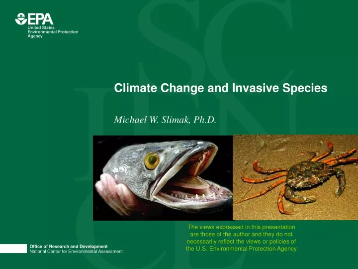 climate change and invasive species