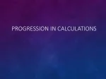 Progression in Calculations: Year 1 Maths Workshop - slide 1