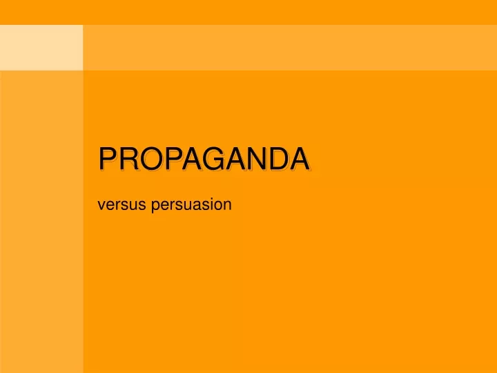 propaganda