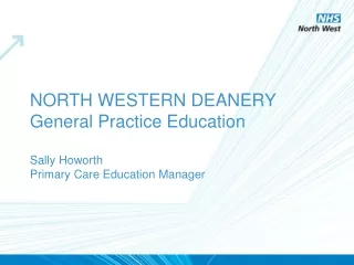NORTH WESTERN DEANERY General Practice Education   Sally Howorth Primary Care Education Manager