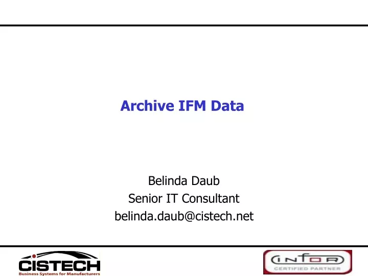 archive ifm data