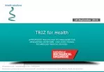 Low-cost, Frugal Technology for Developing Countries: TRIZ for Health - slide 1