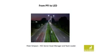 From PFI to LED