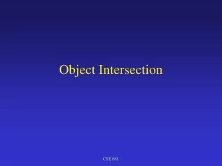 Object Intersection