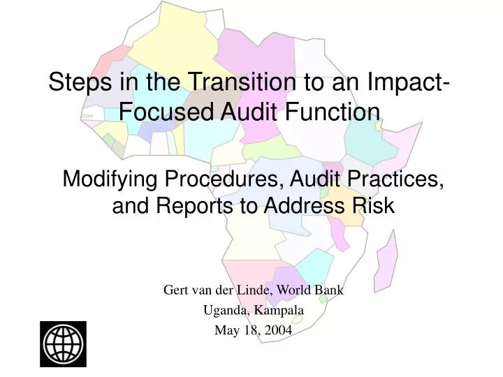steps in the transition to an impact focused audit function