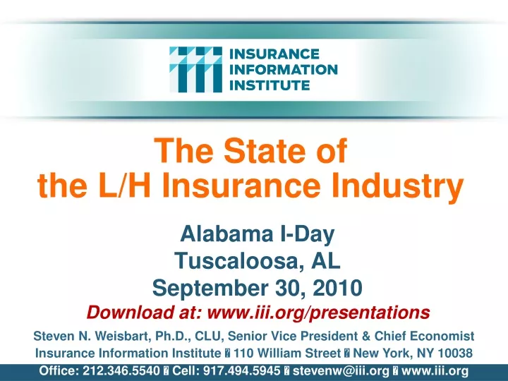 the state of the l h insurance industry