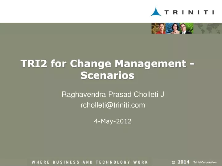 tri2 for change management scenarios
