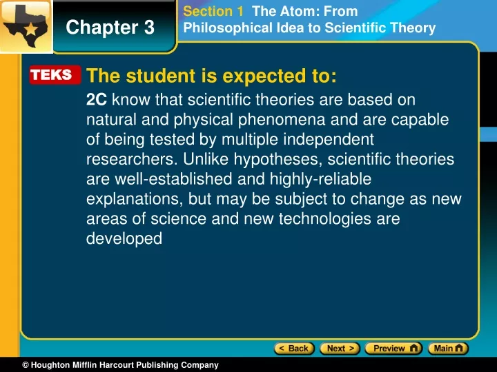 section 1 the atom from philosophical idea
