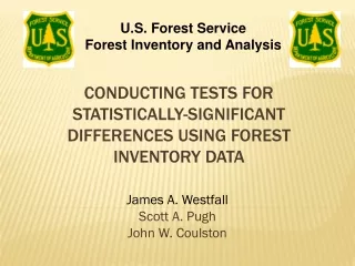 Conducting tests for statistically-significant differences using forest inventory data