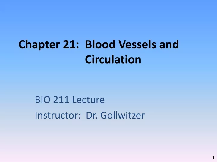 chapter 21 blood vessels and circulation