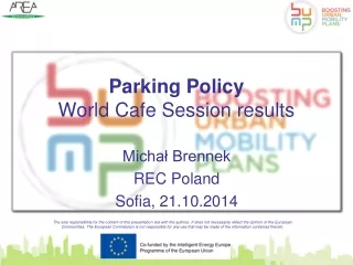 Parking Policy World  Cafe Session  results