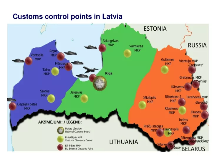 customs control points in latvia