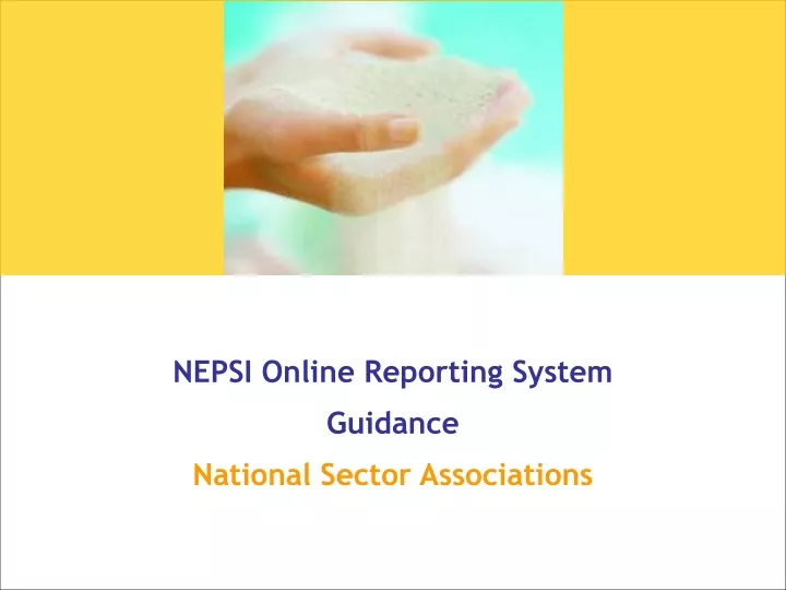 nepsi online reporting system guidance national