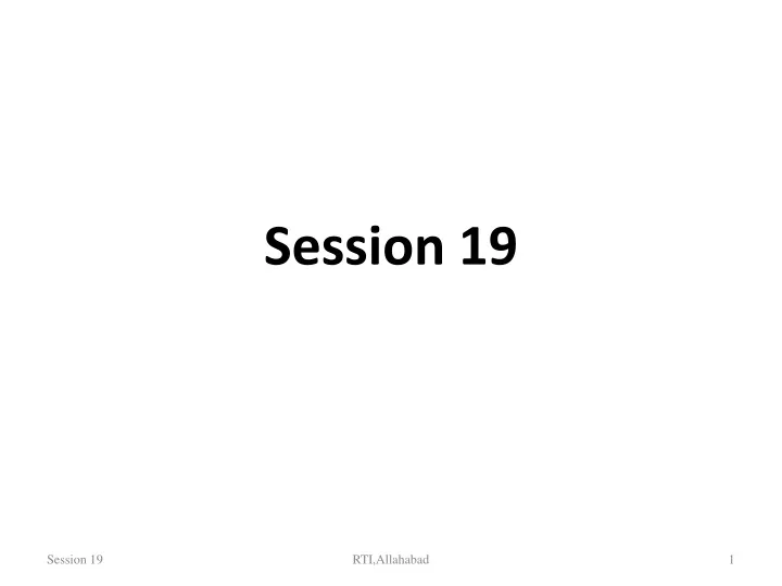 session 19