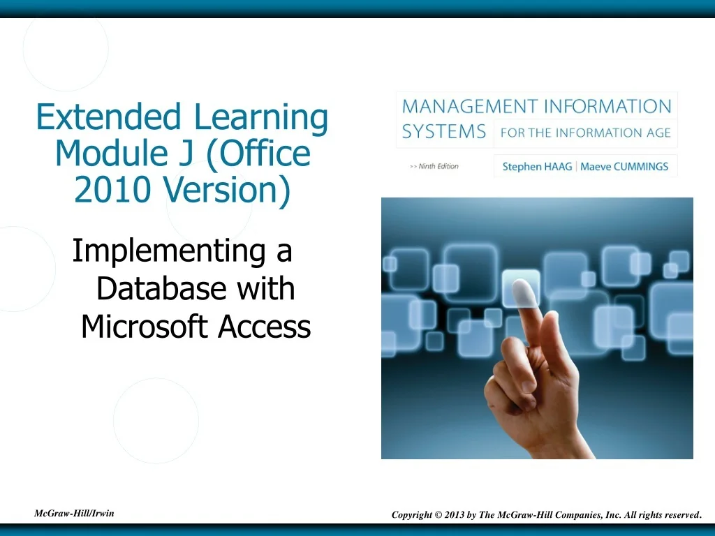PPT - Implementing a Database with Microsoft Access PowerPoint ...